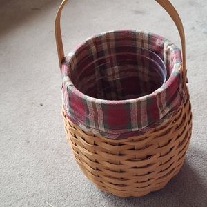 Tall round longaberger basket